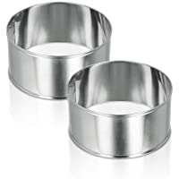 Metaltex Juego 2 Aros para EMPLATAR Ø8-5x4-2 CMS- Negro
